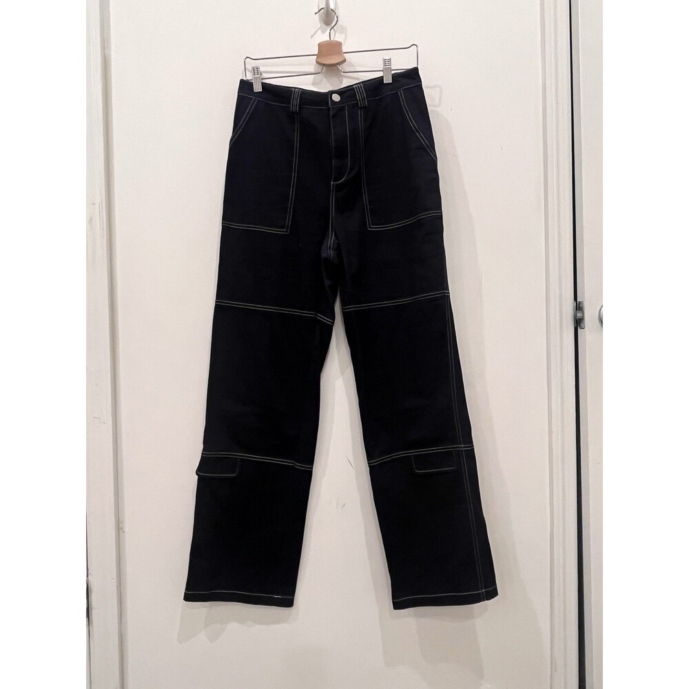 REMI x REVOLVE Elizabeth Pant in Denim Blue Indigo Navy Sz M Gorpcore